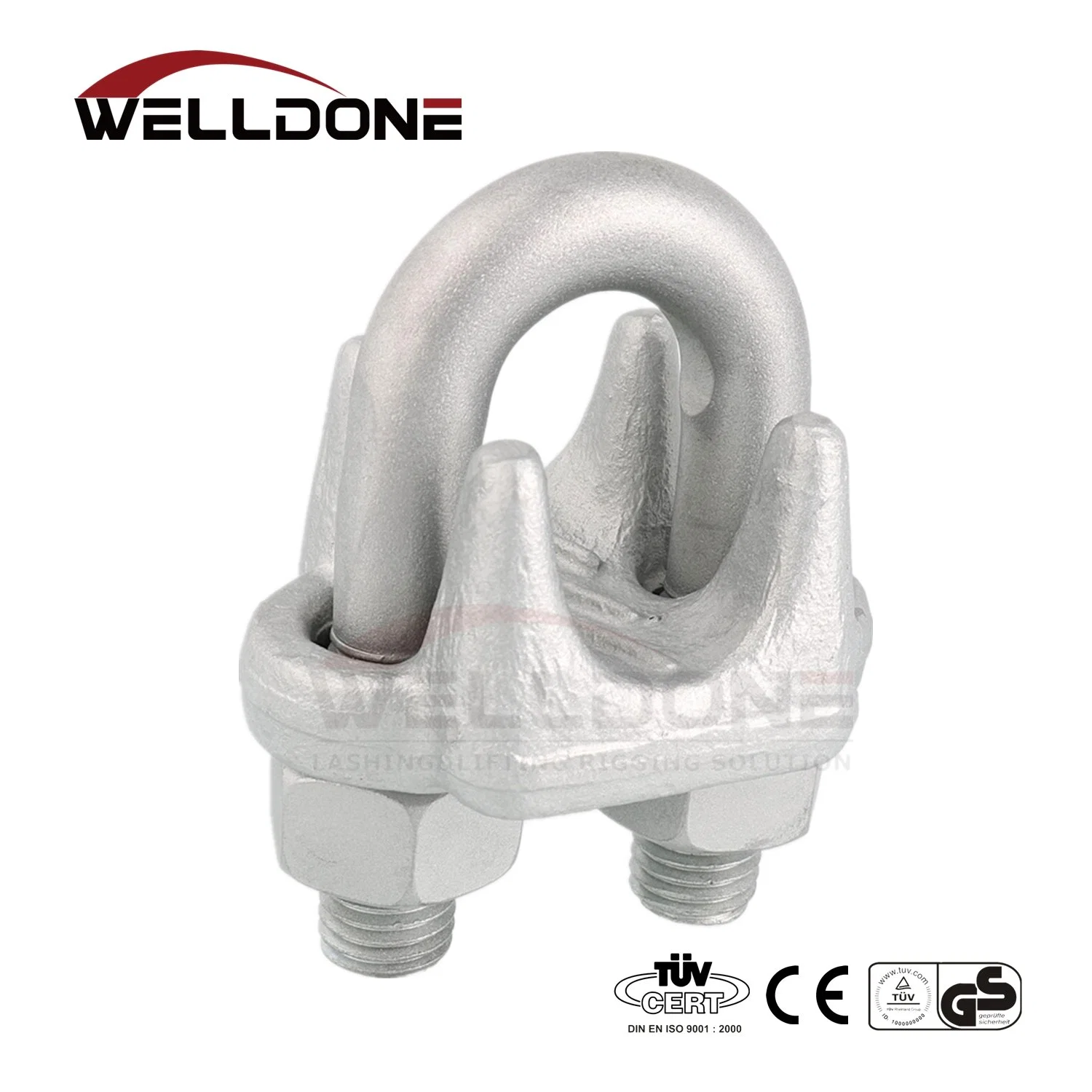 G450 Steel Galvanized Drop Forged Us Type Wire Rope Clip (CE, SGS, BV, ISO) Wire Rope End Fitting