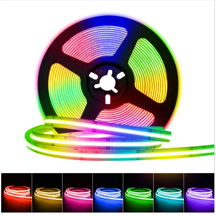 بطاقة تجارية Dream Full Color RGBW DC12 فولت 24 فولت من Magic Digital No ضوء بوينت ناعم 768/M ذكي LED RGB COB قابل للعنونة الشرائط