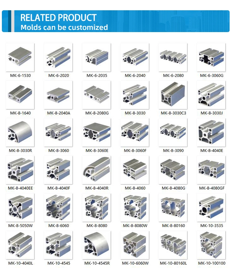 MK-10-5050LC profils d'extrusion industriels et constructifs en aluminium Fabricant