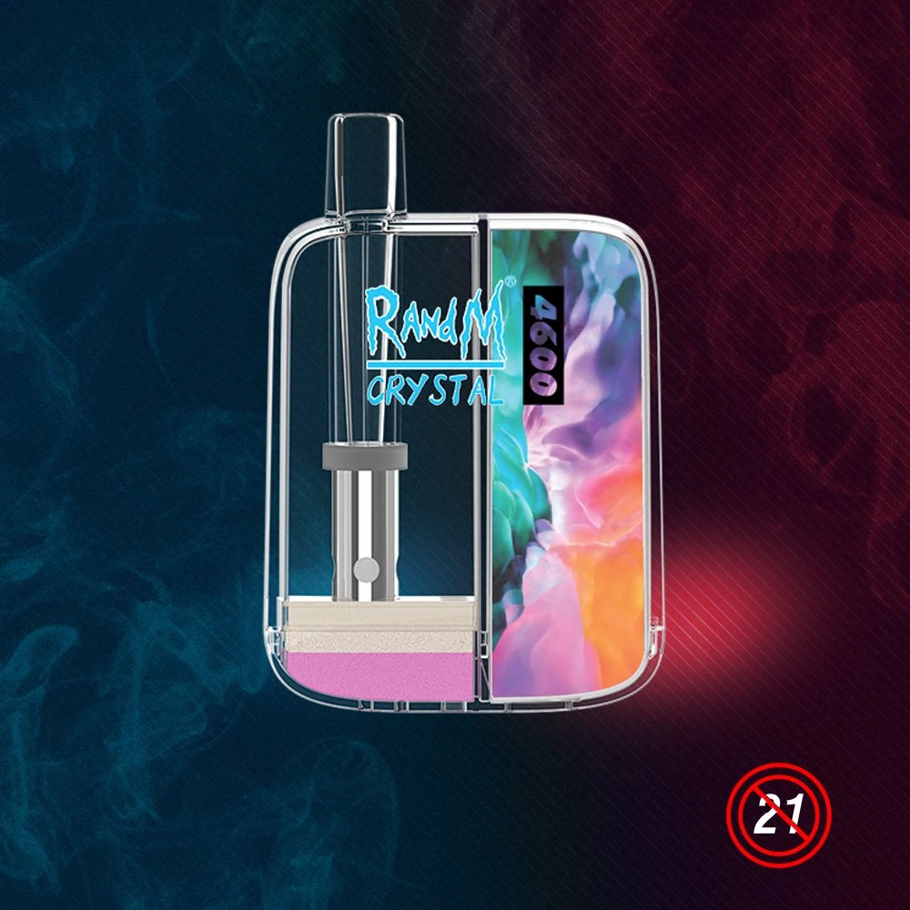 R y M original al por mayor desechable VAPE Pen OEM Crystal 4600 Puffs 3 ml bobina 10% malla bobina electrónica cigarrillo