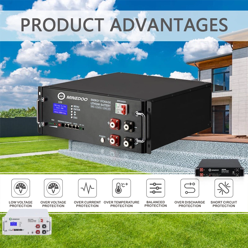 2.4kwh 2.56kwh 4.8kwh 5.12kwh 9.6kwh 10.24kwh Rack/Cabinet Type Energy Storage Lithium Battery Power Bank