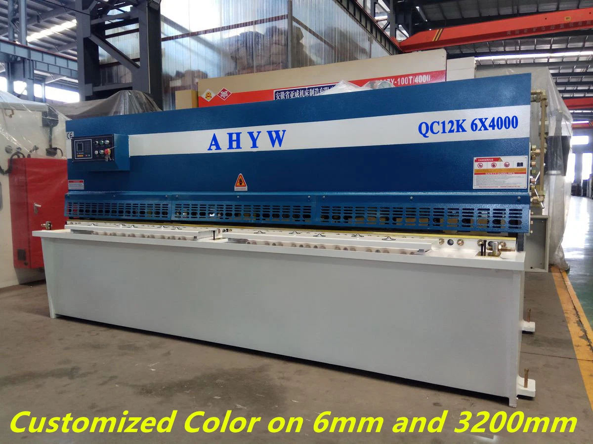 High Safety Level QC12y-6X3200mm Cutting Machines Swing Beam Shearing Machine