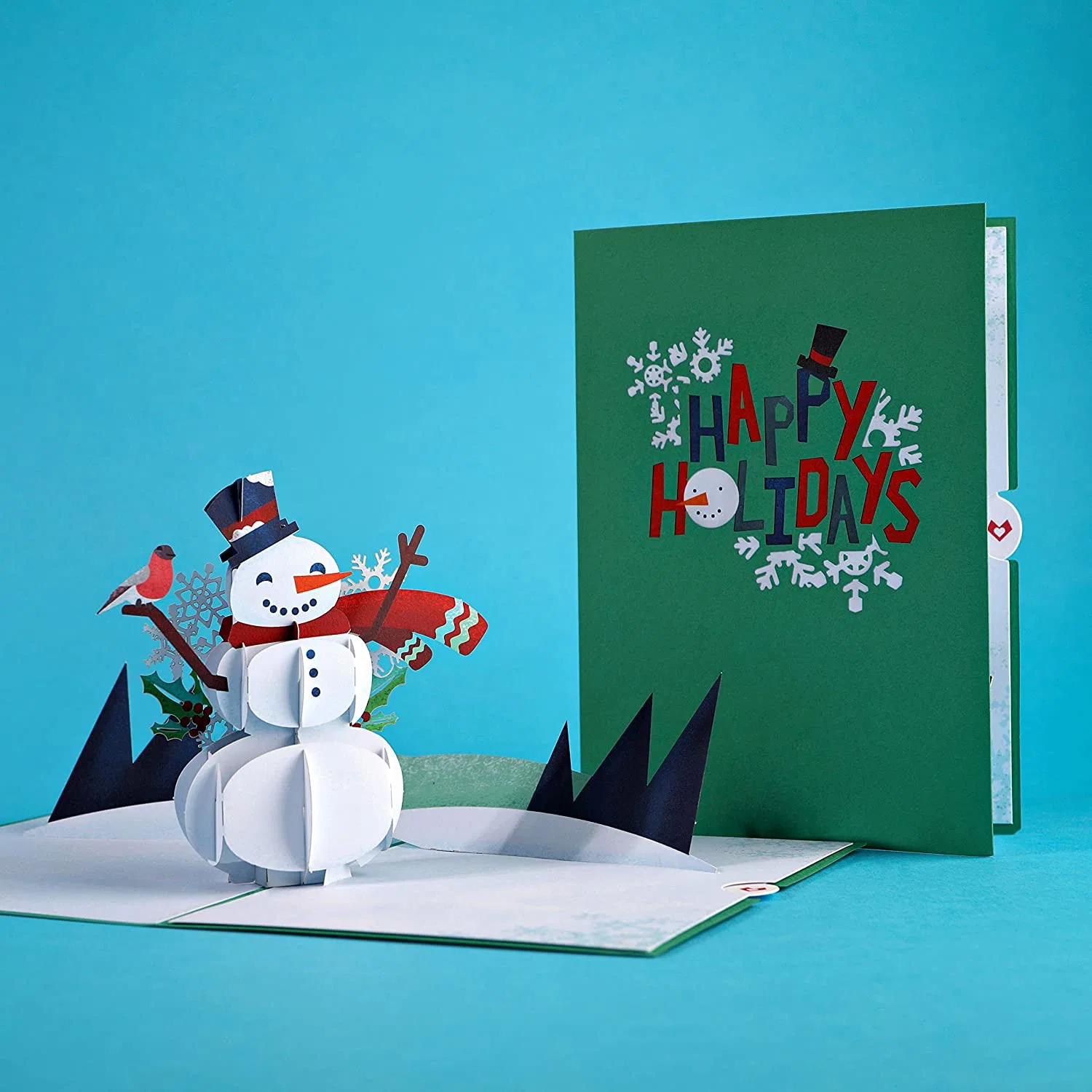 3D Christmas Snowman Pop up Cards Special Design Merry Christmas Cards