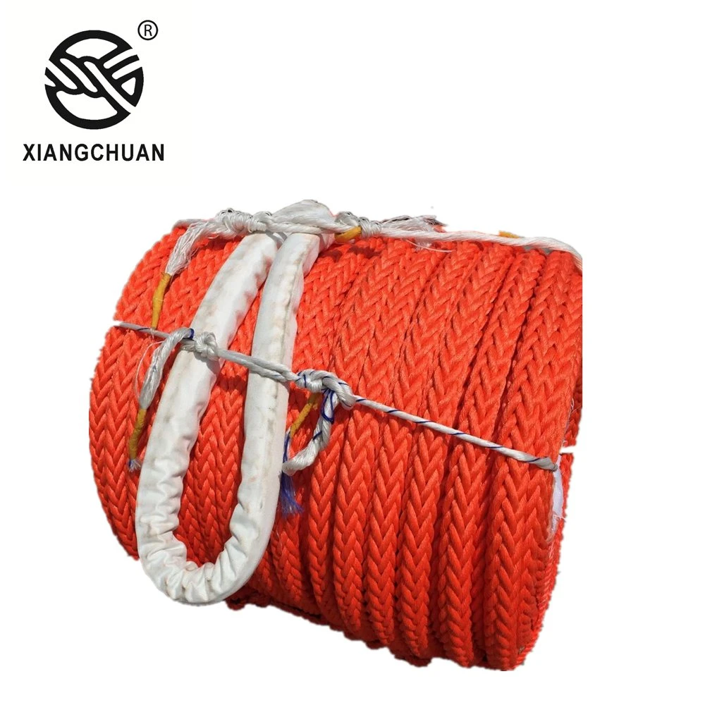 El IMPA Cubierta de poliéster 12 Strand UHMWPE sintético/Hmpe Marina de nylon de la cuerda de remolque para el amarre de buques offshore y