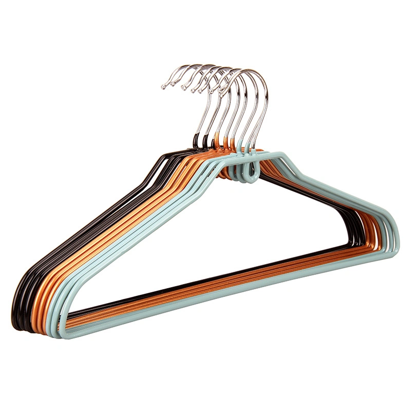 Laundry Hanger Anti Slip PVC Coated Metal Wire Clothes Hanger