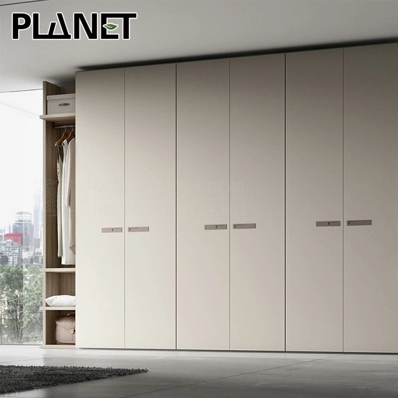 Planet Cheap Built in Bedroom Wardrobe Storage Organizer Lacquer Closets Set Furniture New Modern Design