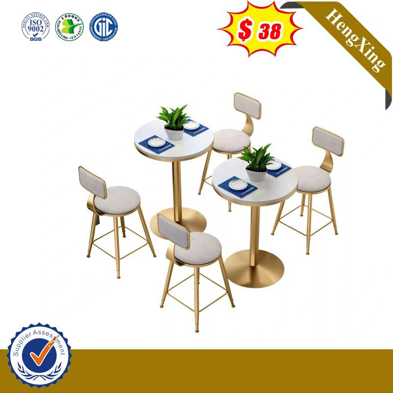 Best Selling New Design Marble Dining Table Set with MDF Wood Bas