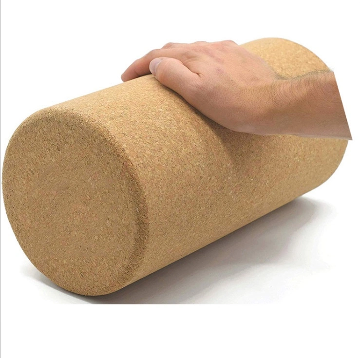 30cm/45cm Corcho Natural Yoga Pilar Alta densidad Corcho de grano fino Yoga ladrillo Pilates bloque de ayuda de baile Fitness rodillo de masaje