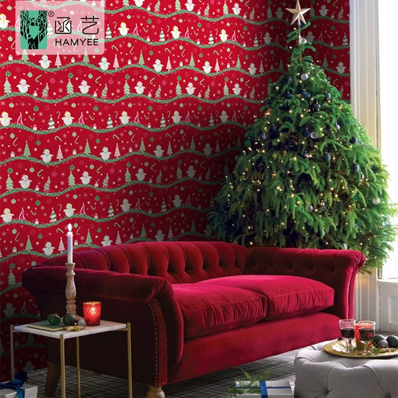 Decorative Films PVC Self Adhesive Wall Paper House for Christmas Decorations