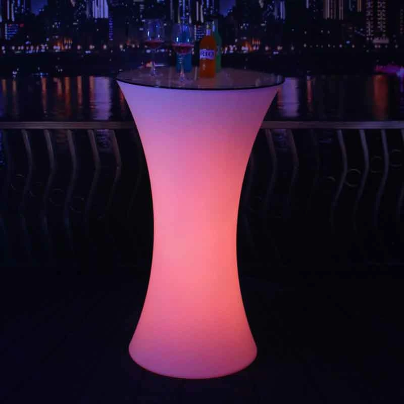 El control remoto inalámbrico colorido LED iluminado LED RGB Muebles Mesa muebles Night Club Bar