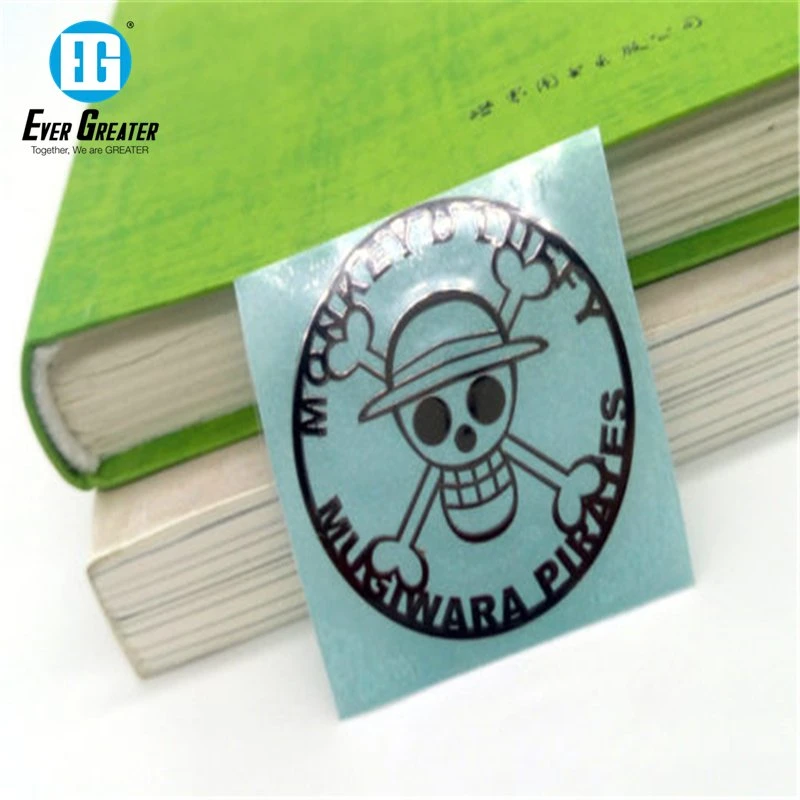 Custom Self Adhesive Metallic Logo Nickel Electroform Sticker Sheet