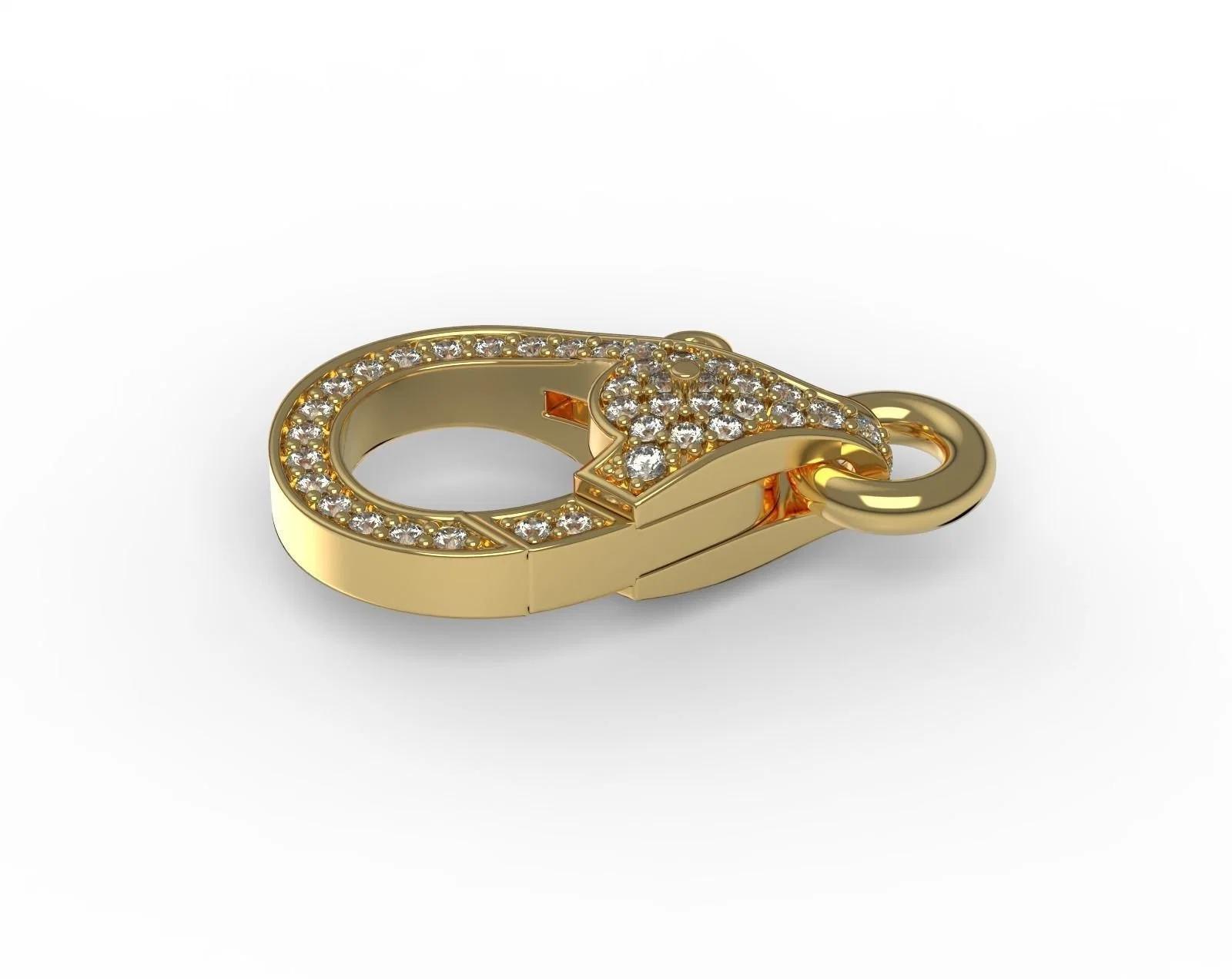 Accessoire de bijoux en fermoir DiamondX Custom 18K or Diamond Lobster Lock