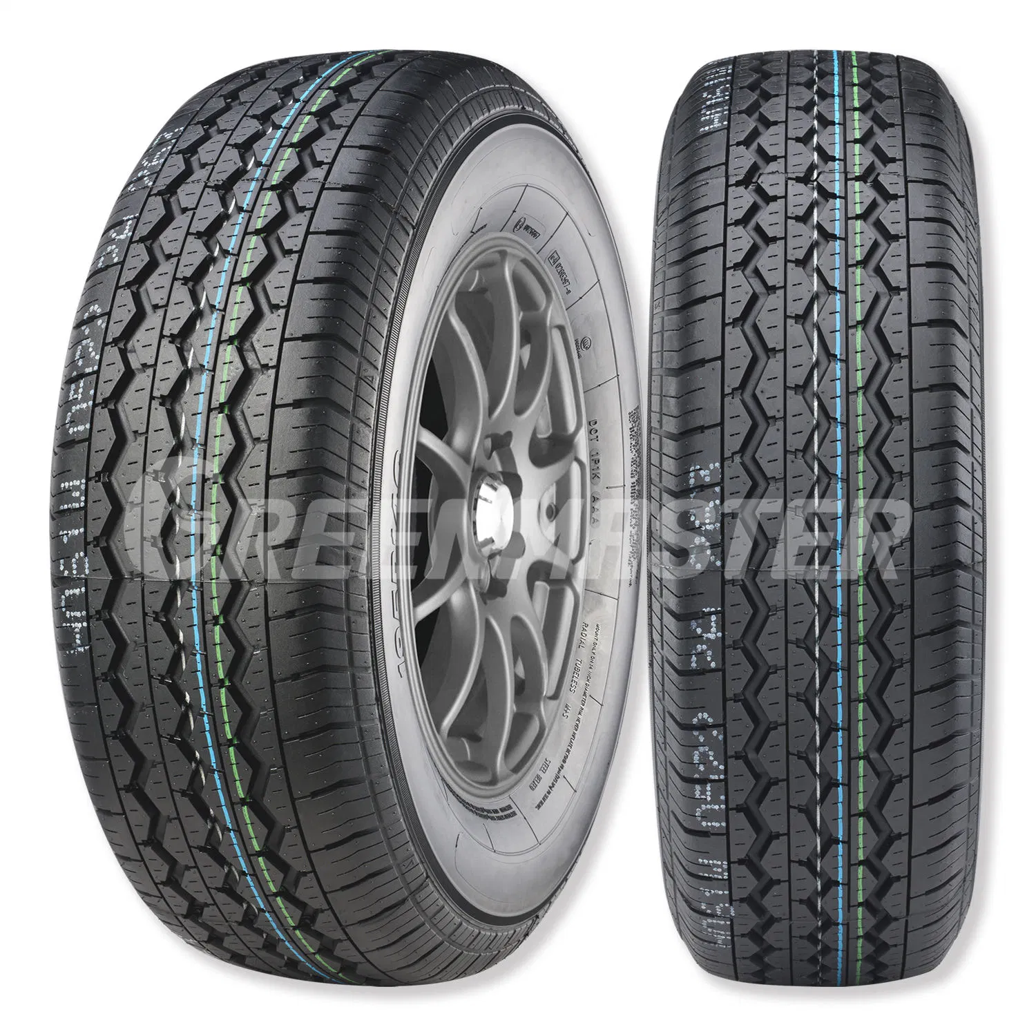 Passenger Car Radial Tire, LTR, Light Truck Tire, Van Tire (175/70R13, 185/60R14, 195/50R15, 195/65R15, 205/55R16, 205/40R17)