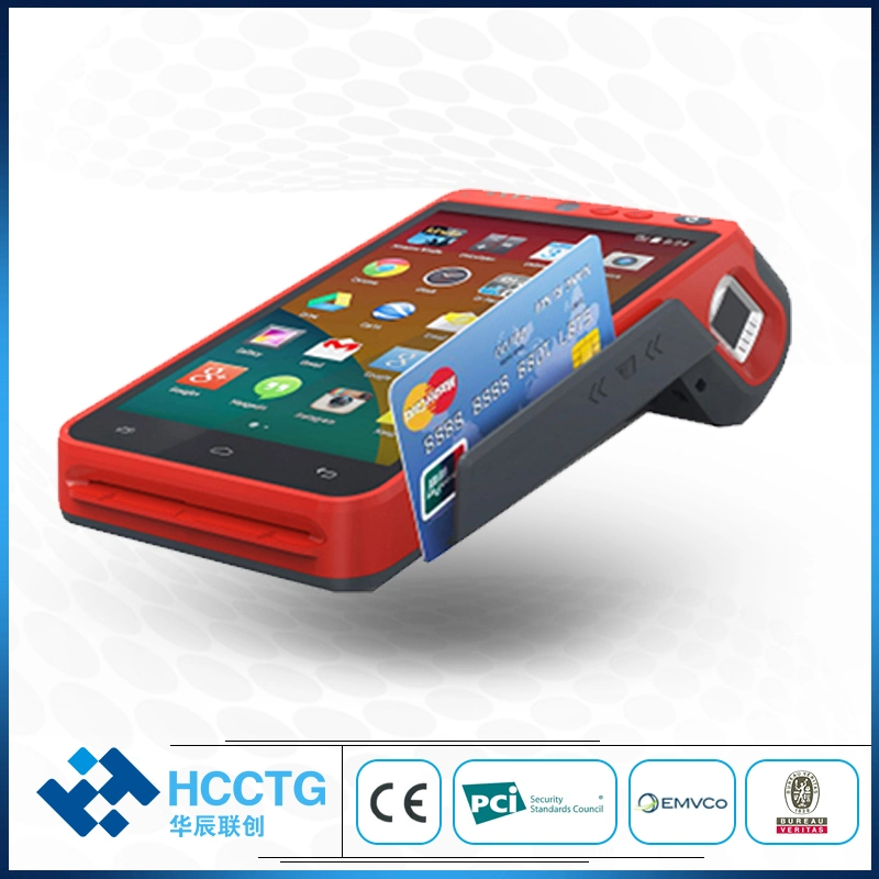 POS portable certifié PCI maître Visa 4G eBV Borne avec imprimante thermique HCC-Z100