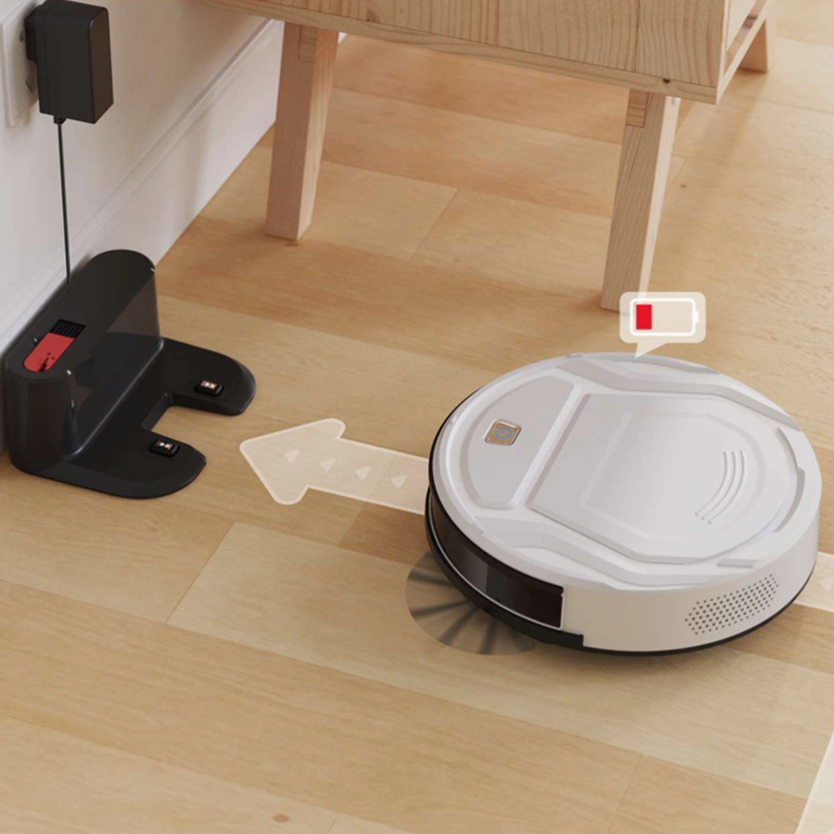 Mop Combo WiFi/APP/Alexa Control 2000PA Strong Suction 2 in 1 Mopping Robotic Vacuum Cleaner