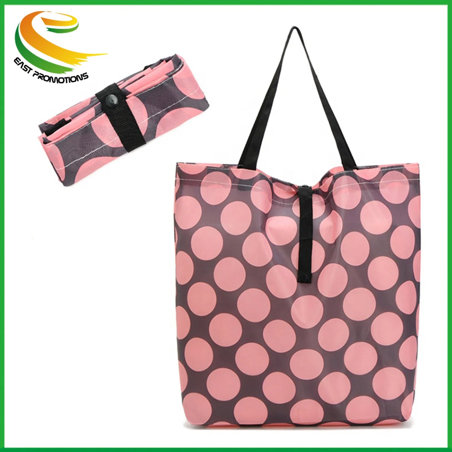 High quality/High cost performance  Gift Fashion Folding Nylon Polyester Shopping Tote Bags