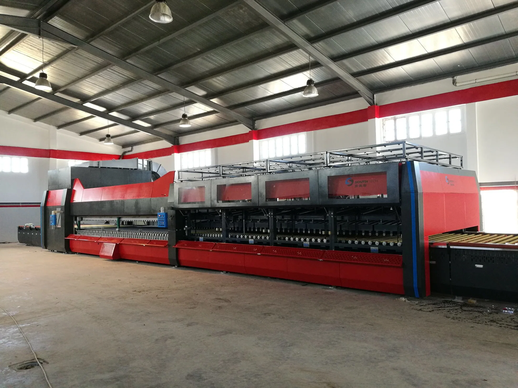 Southtech General Intelligent High Efficiency and Power Saving Mode Passing Bending Glass Processing Manufacturing Machinery for Sale (HWG series)