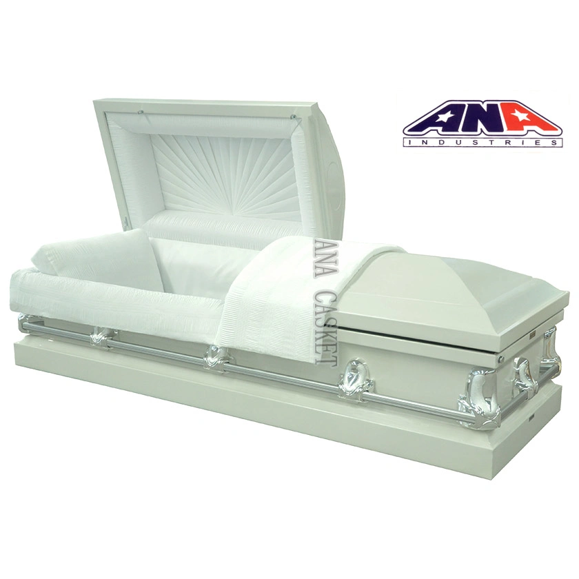 Ana Wholesale Factory Directly Price Funeral Supplies 20 Ga Steel Metal Casket