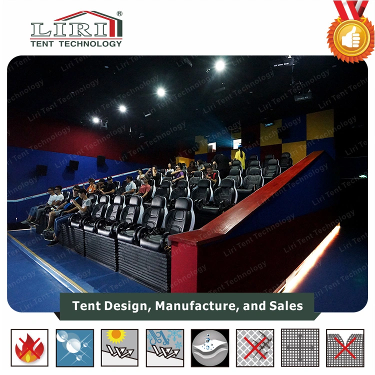 Flame Retardant Cinema Tent with Glass Wall for Cinema Center