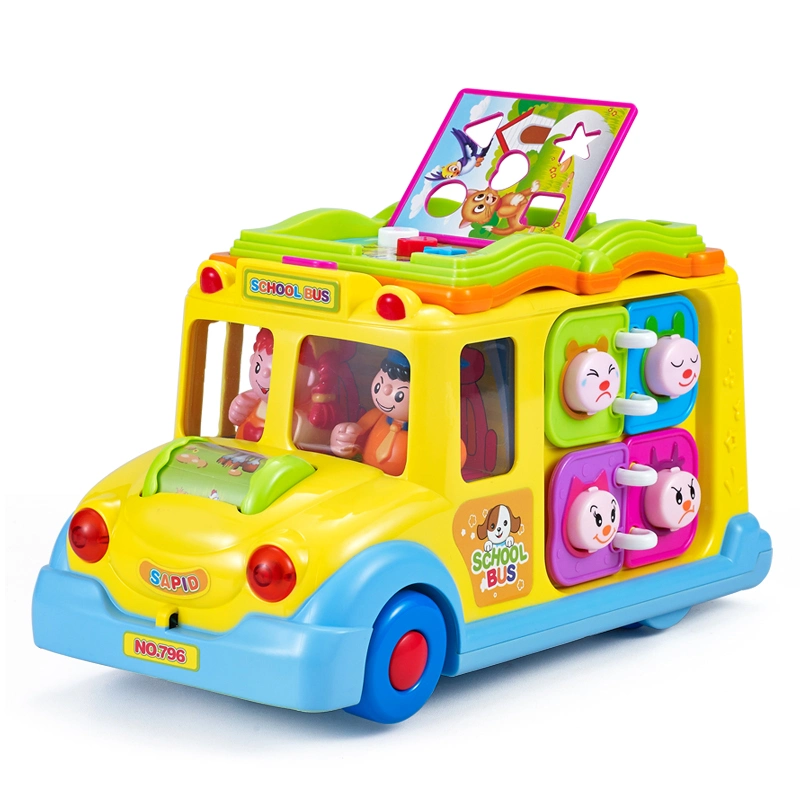 Factory Outlet Fidget les jouets en plastique de l'éducation préscolaire à l'école de musique en bus Voiture jouet électrique véhicule Jouets pour bébés Bébé Enfant Enfants Jouets de prix