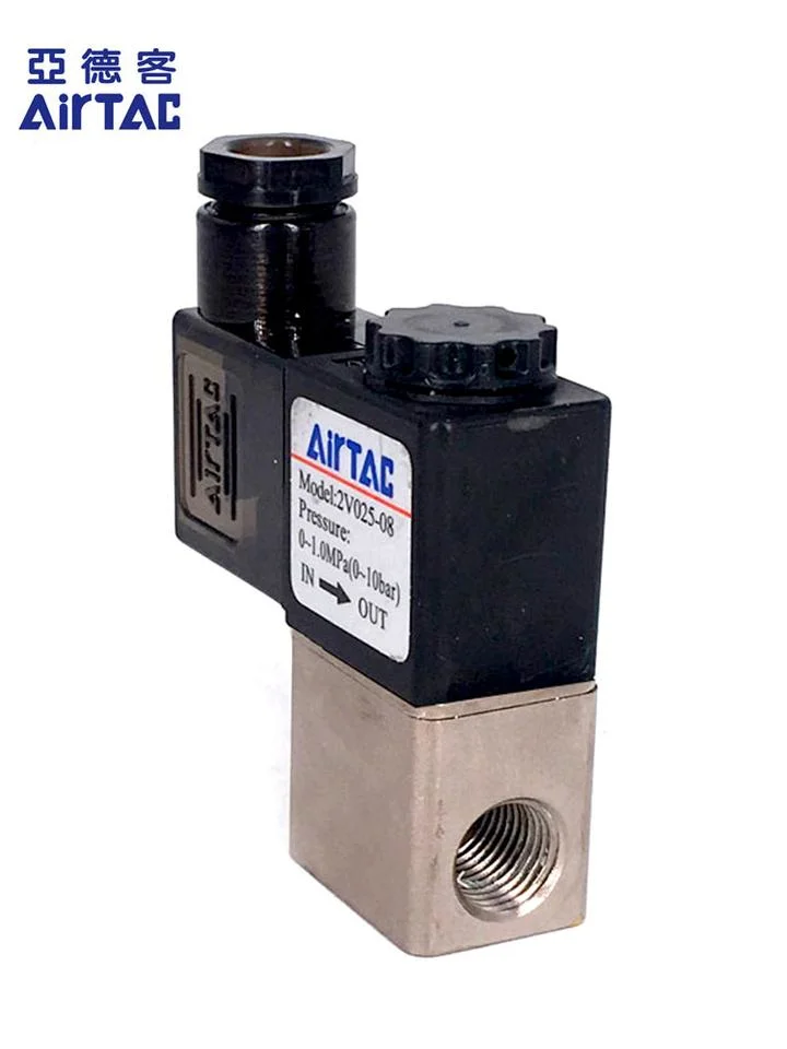 Superior Quality Airtac 2V025-08 24 Volt 2 Way Solenoid Valve 1/4" NPT Electric Solenoid Valve