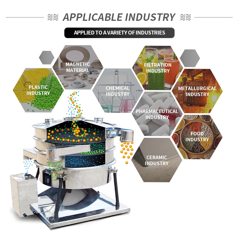 La industria de vibración basculante giratoria Xxnx multicapa de alta eficiencia de la máquina de cribado Sifter