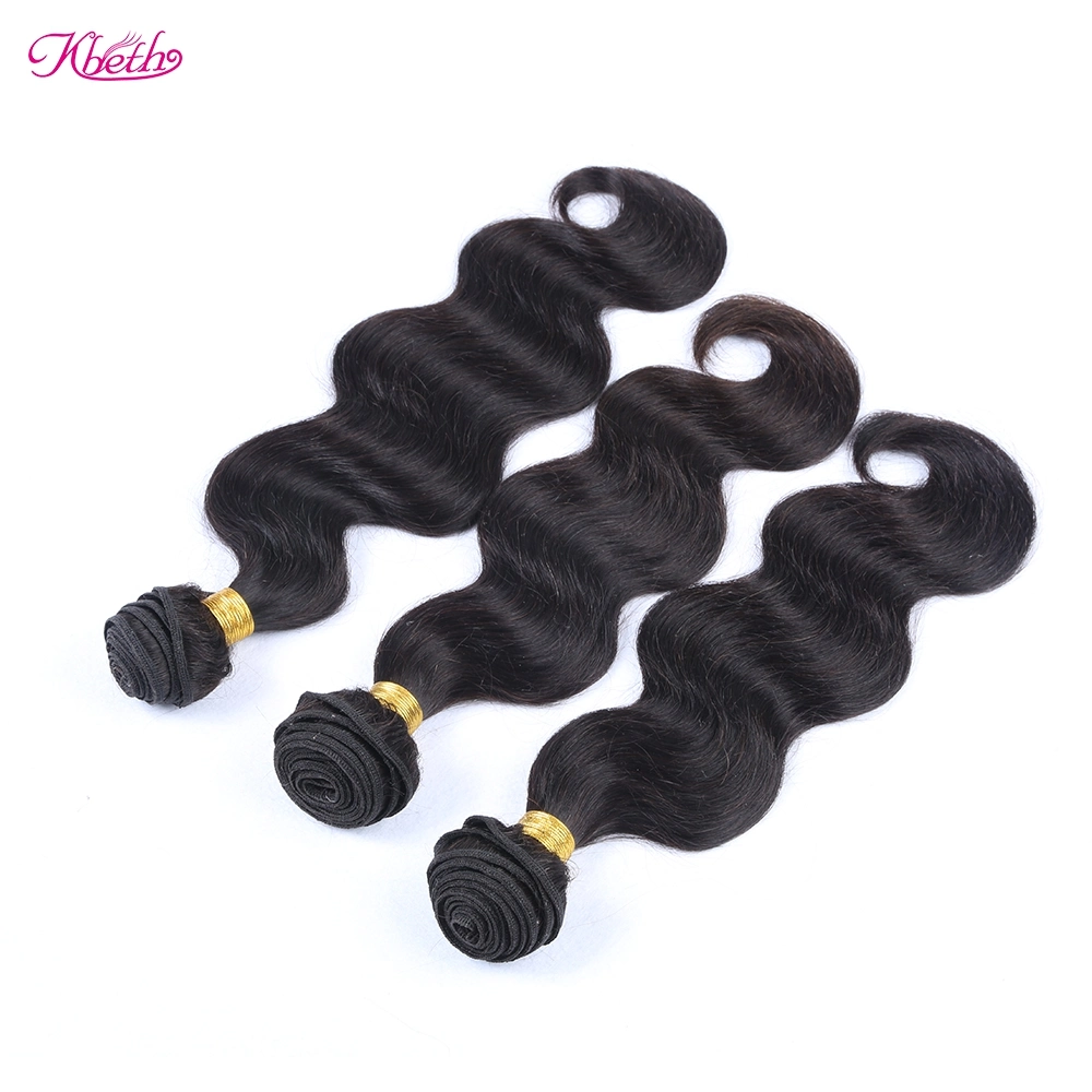 Kbeth Body Wave Bundles with Closure, Wholesale/Supplier Virgin Brazilian Human Mink Brazilian Virgin Hair China Bundle Supplier