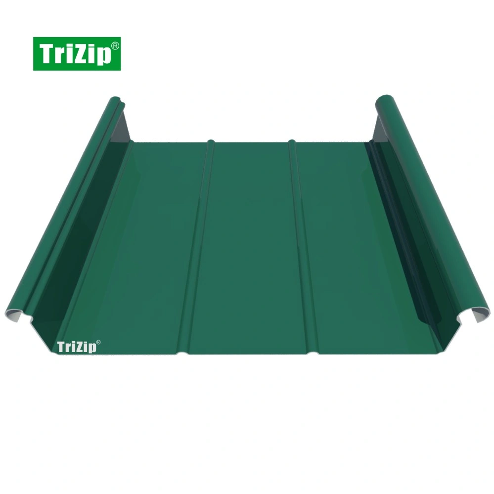 Trizip Metal Aluminum Alloy Standing Seam Roofing, Facade, Cladding System-Airport Terminal (TD011)