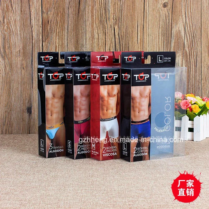 OEM plastic printed packaging  box for sexy lingerie (PET box)