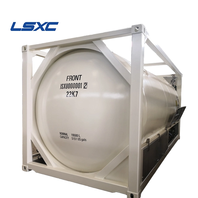 Norma ASME 20/40ft propano ISO T75 LNG ISO/LCO2/lar/Lo2 do tanque de armazenagem de Container