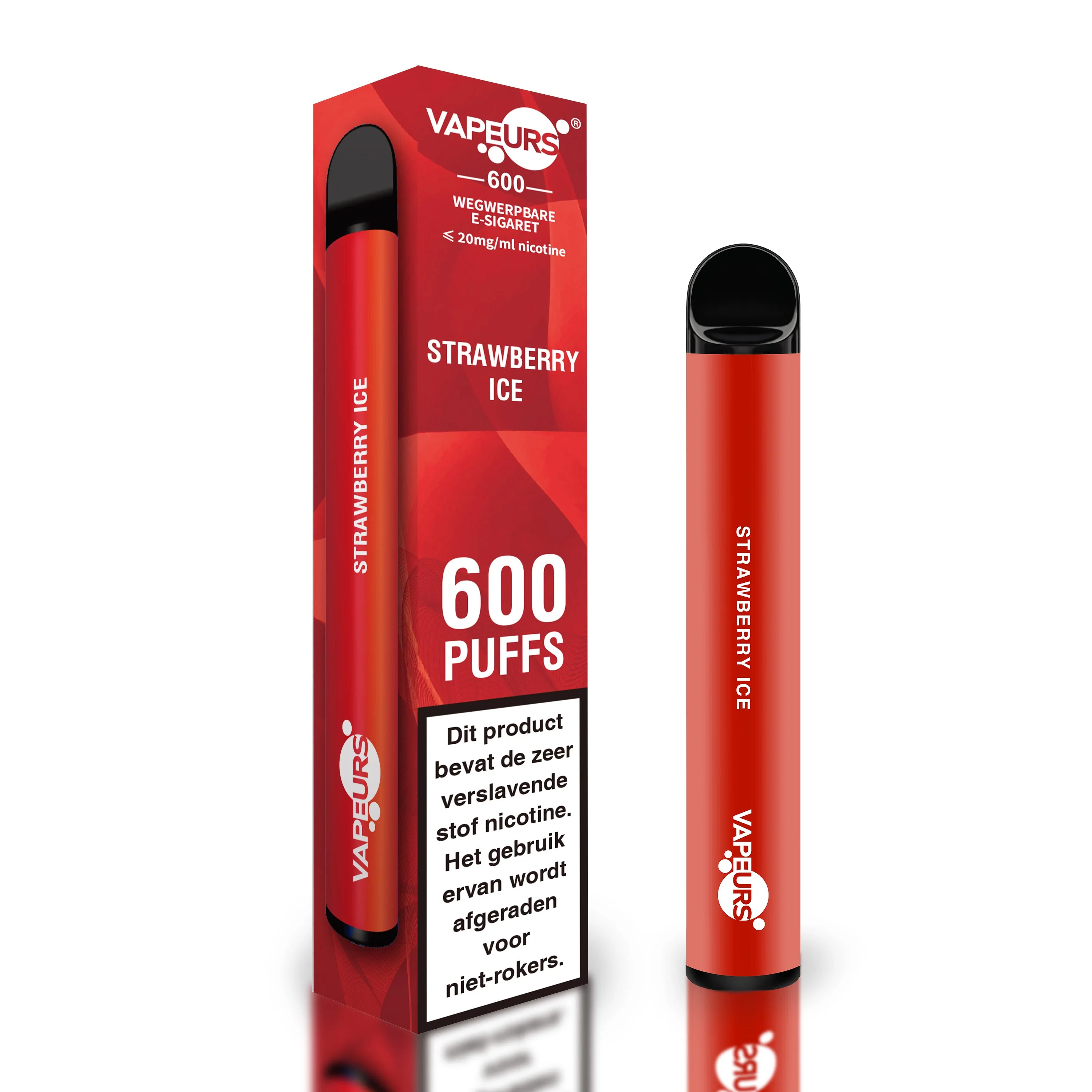 Certificat ce/RoHS cigarette électronique jetable 2 ml de Vope Juice 600 Puff E cigarette prête à expédier