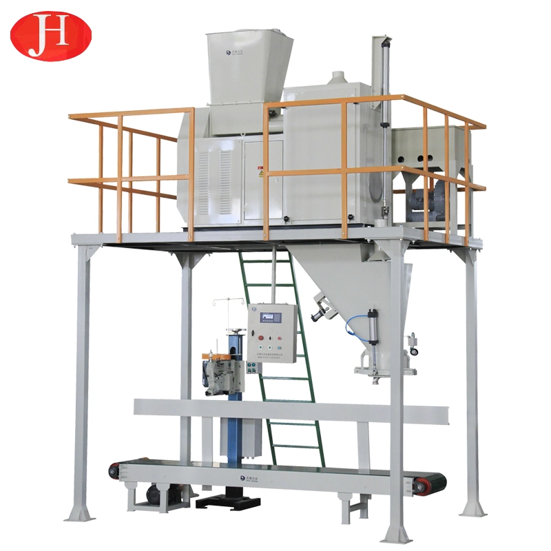 Máquina de embalaje automático de la harina de Cassava línea de inducción witb tres velocidades Modo de alimentación