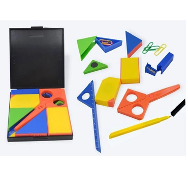 Portable 8 Pedaços de Matemática Escolar e papelaria geometria definida para a escola e o Office