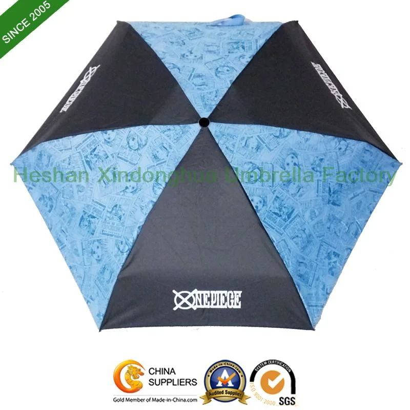 Light Slim Five Fold Umbrellas for Promotional Gift (FU-5619ZF)