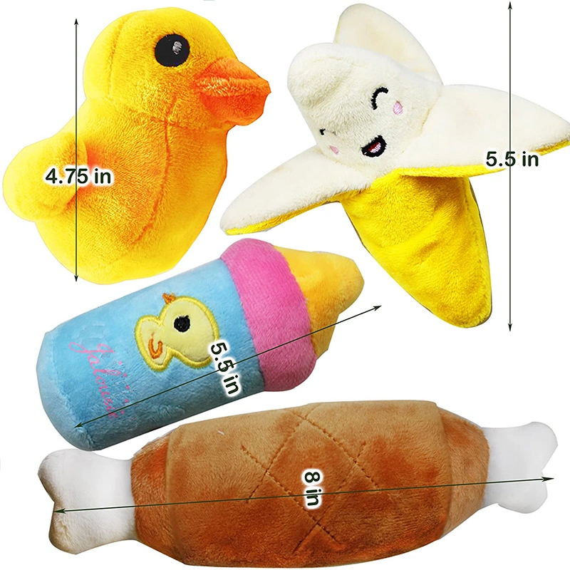 Perro de peluche juguete con papel de ondulada o excitado Squeaker perro de peluche sostenible Squeaky Toy suaves Costuras reforzadas resistente