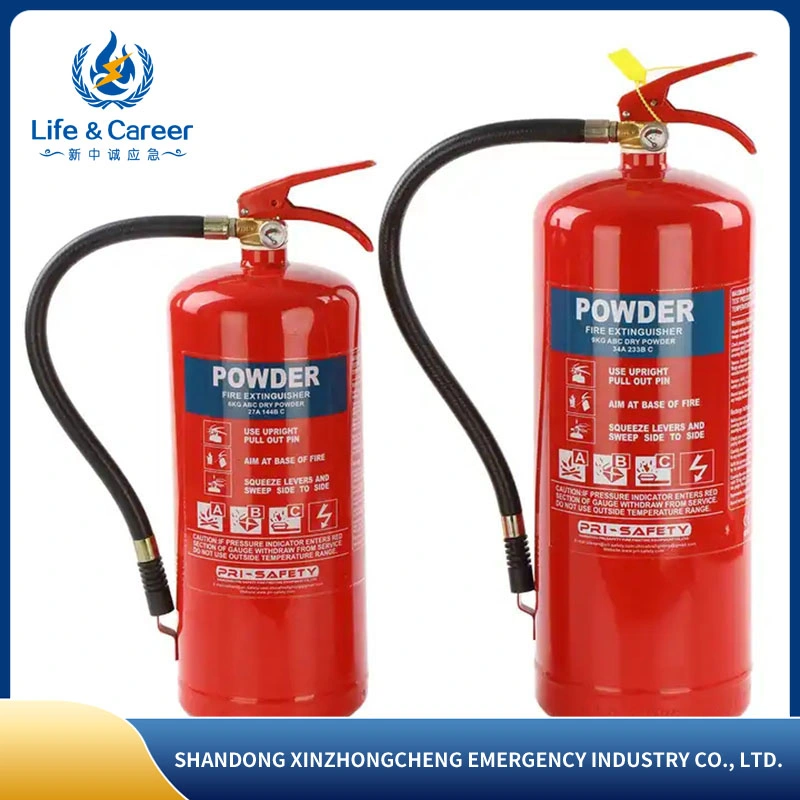 2023 Factory Manufacturing Portable ABC 6kg Dry Powder Fire Extinguisher Fire Equipment for Sale