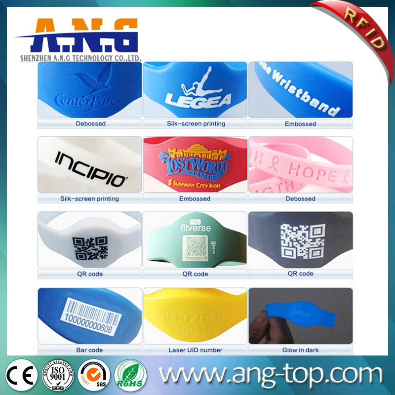 125kHz RFID pulseira com chip de silicone Lf TK4100