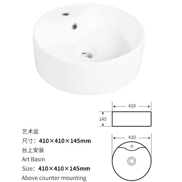 Sanitary Ware Hot Selling Sink Faucet Hole European Standard Style Ceramic Hand Wash Basin