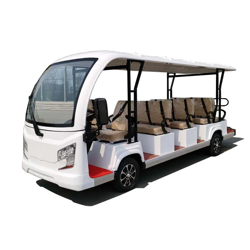 New Energy 20 Seat 72V 5000W Intelligent Driving Electric Sightseeing Bus