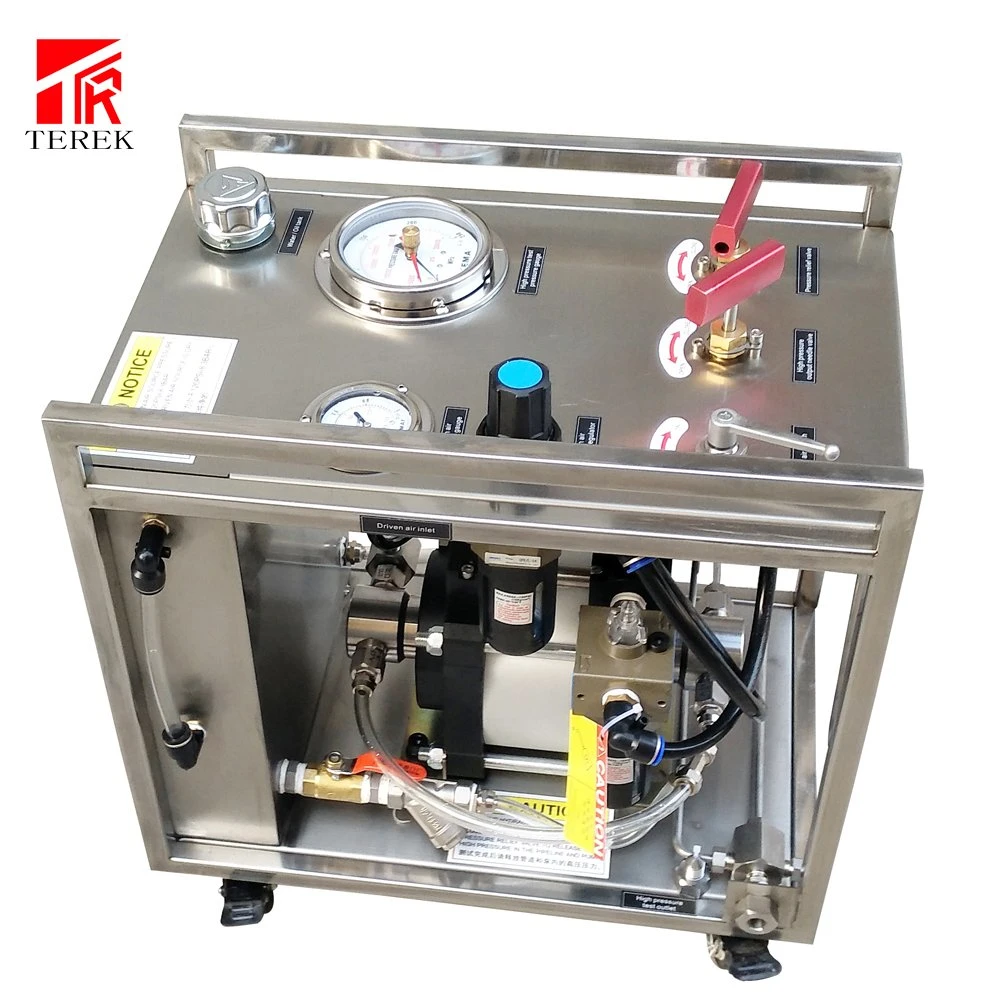 Pneumatic Liquid Booster Pump Hydrostatic Pressure Testing Bench Fluid Booster Pump Hydraulic Tools