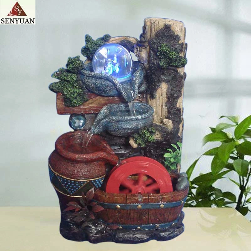 Resin Crafts Office Water Feature Fountain Sculpture