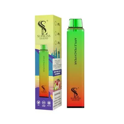 Supbliss Legend 3800 Puffs Vape Disposable/Chargeable E Cigarette 0%2%3%5% 10ml Authentic Wholesale/Supplier Quit Smoking