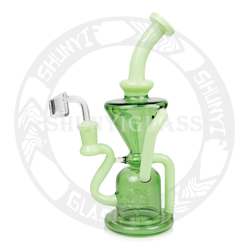 10&prime; &prime; DAB Rig Recycler Glass Water Pipe Smoke Pipes Tobacco Hookah Shisha with 14.4 mm Joint Size Factory Wholesale/Supplier