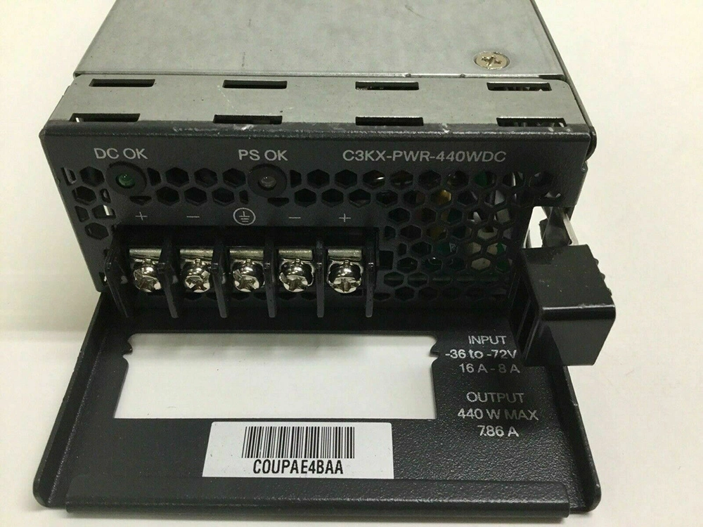 Cisco C3KX-Pwr-440wdc Catalyst 3K-X 440W-DC-Netzteil Spar-Switch Leistung