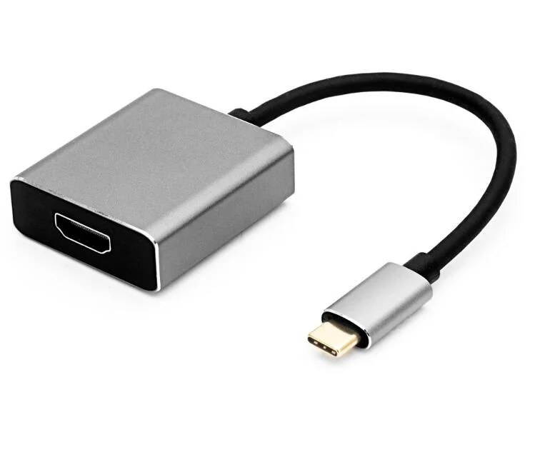 Alliage d'aluminium 3.1 USB de type C Adaptateur femelle mâle à HD