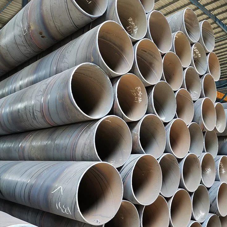 Large Diameter SSAW LSAW API 5L Gr. B X42/52/60 Psl2 3PE Anti-Corrosion Spiral Welded Steel Pipes for Water Oil Gas Transportation