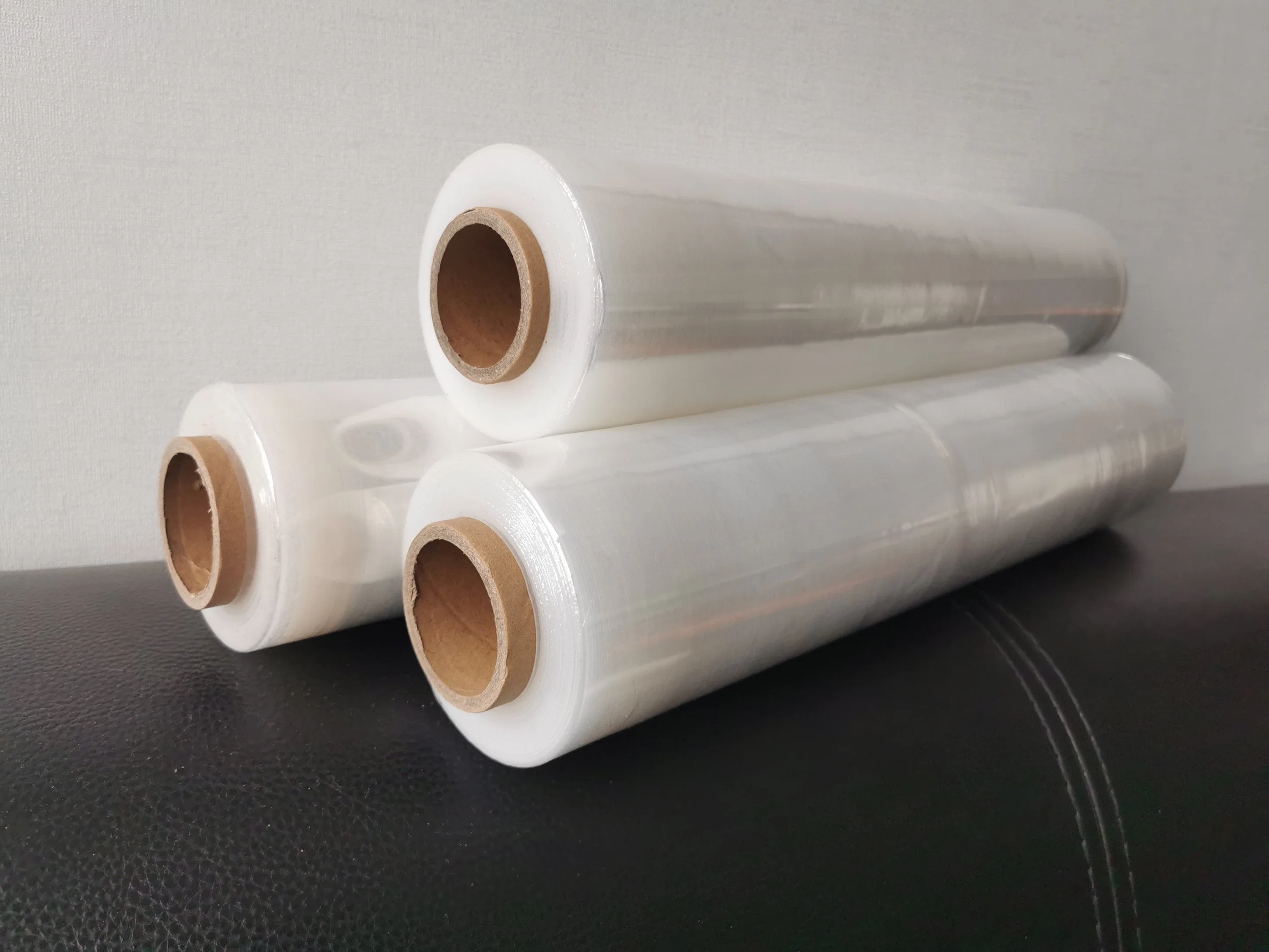 Stretch film plástico transparente el uso de mano de 500mm x 400m 25um envoltura Palet