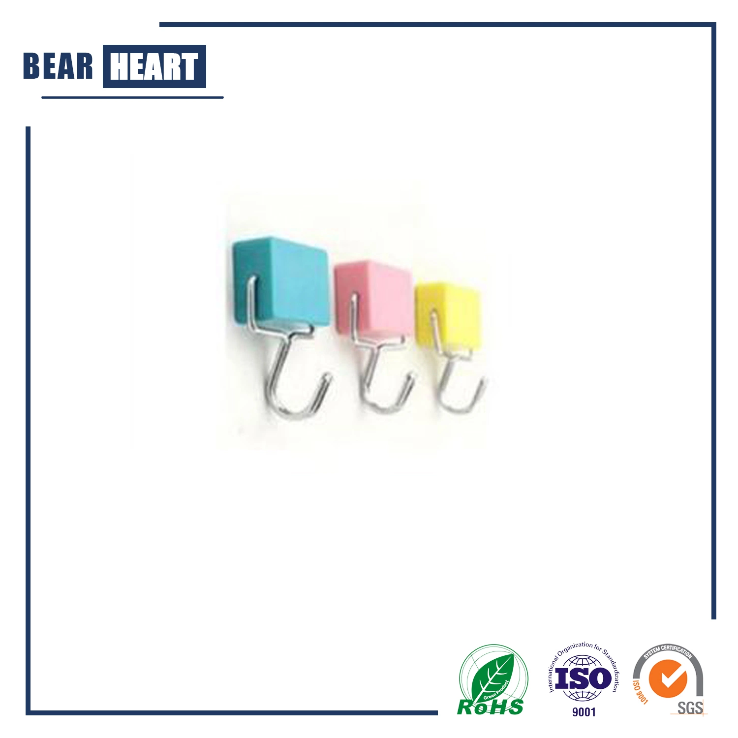 Hot Selling Strong Neodymium Magnetic Hook Customized Colourful Magnets Hooks