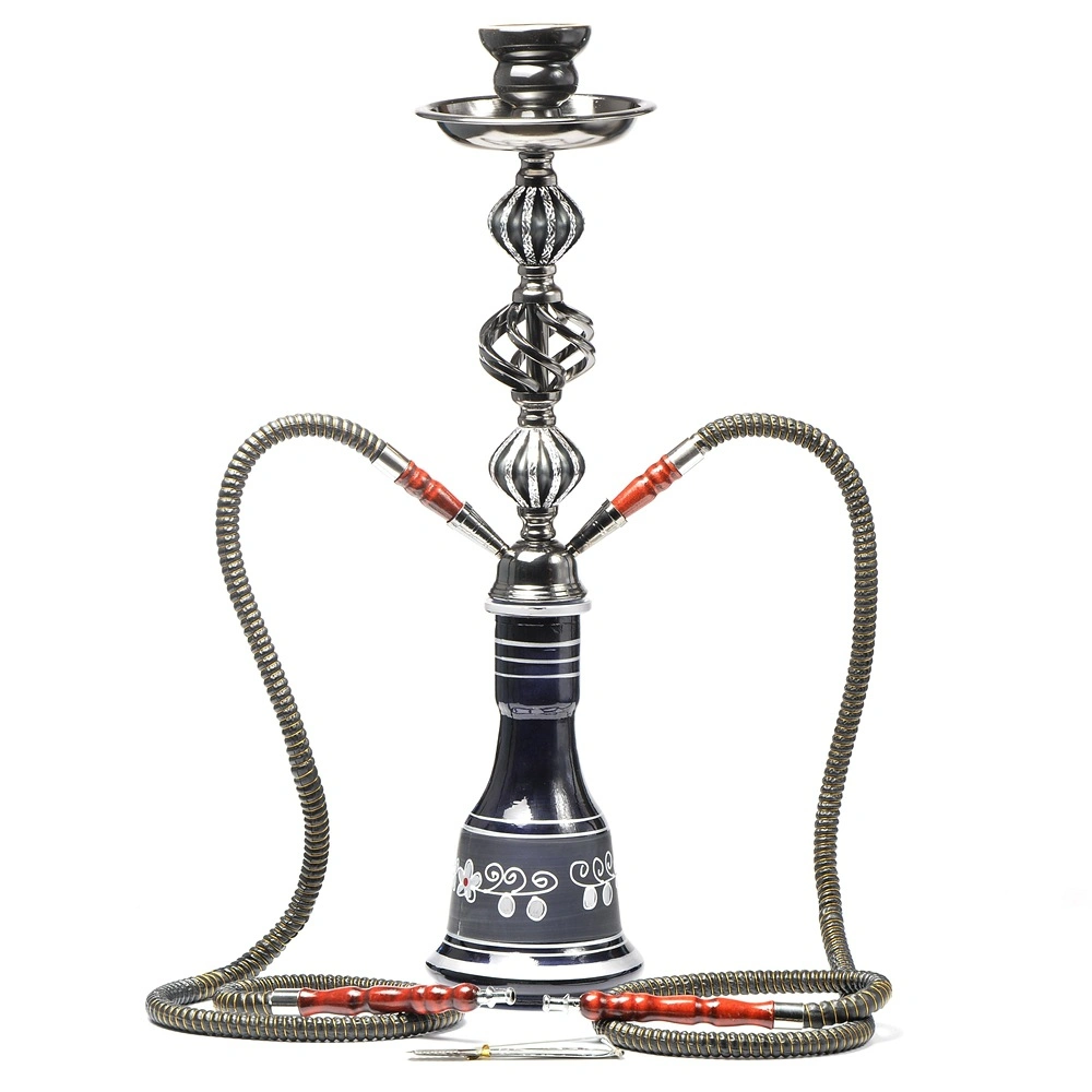 الجملة 2 خراطيم قاعدة الزجاج Hookah Chicha Shisha تعيين الليل مقهى النادى هوتبينج للمرح