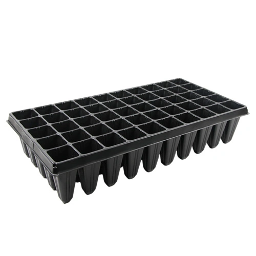 Widely Used Black Plastic Rice Seedling 128 Cells Seed Trays Plant Nursery Trays for Agriculture/Greenhouse/Farm/Garden